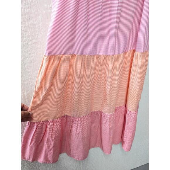 NWT $110 J Crew Striped Sleeveless 100% Cotton Midi Summer Dress Size Small - Picture 3 of 7